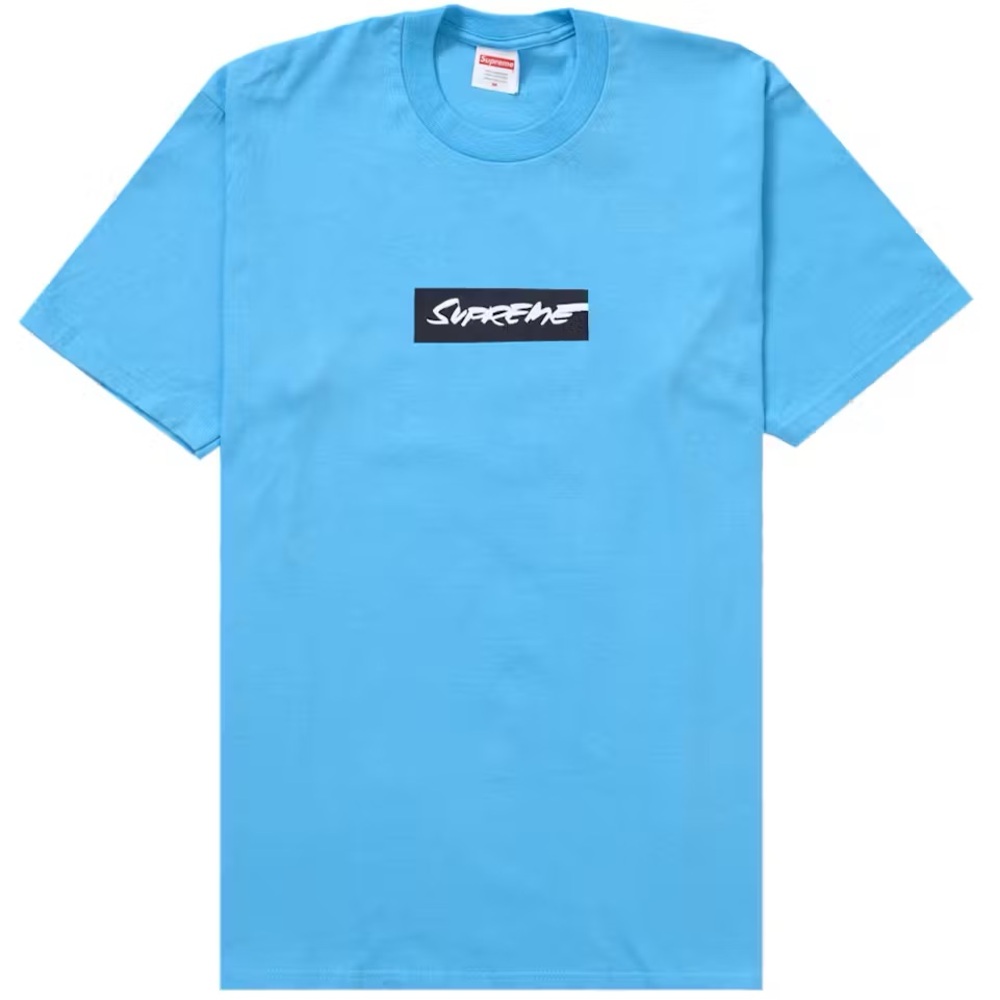 Supreme Blue Short Sleeve Tee with Signature Logo